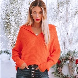 Collared Knit Sweater